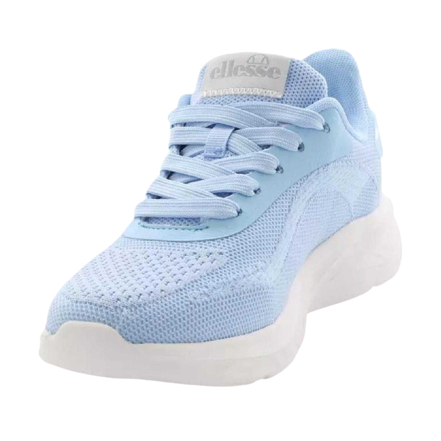Skyblue Washed-White - Side - Ellesse Womens-Ladies Como Logo Low Cut Trainers