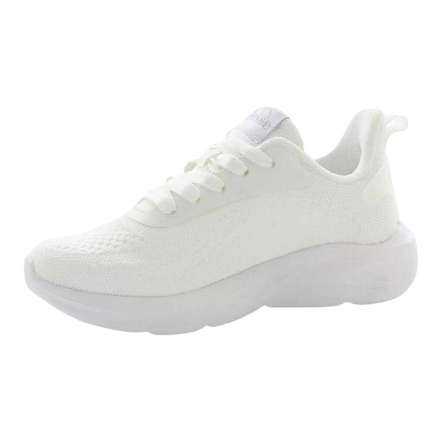 White-Silver - Back - Ellesse Womens-Ladies Como Logo Low Cut Trainers