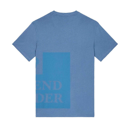Blue - Back - Weekend Offender Mens Ryan Tonal Prison Combed Cotton T-Shirt