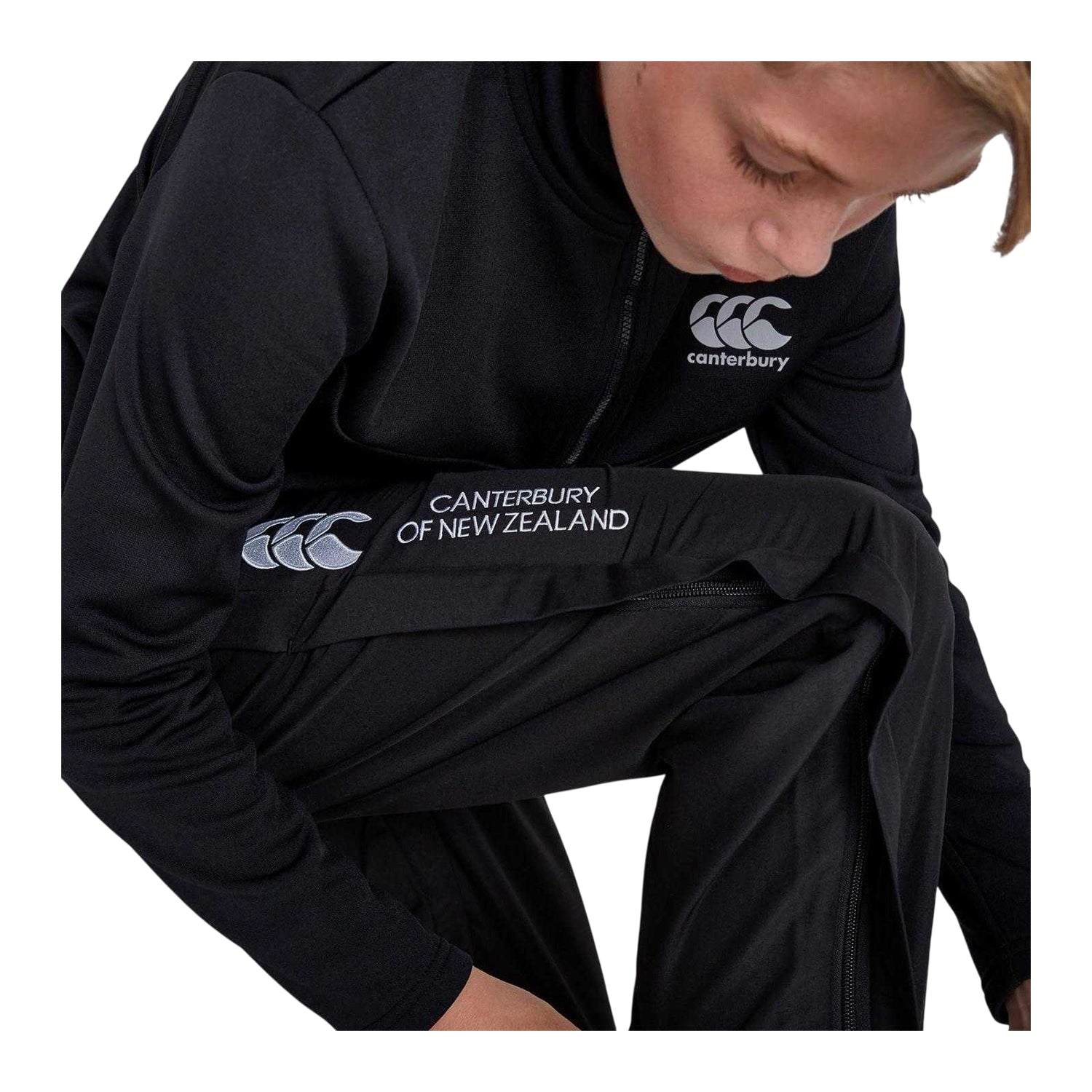 Black - Lifestyle - Canterbury Childrens-Kids Stadium Jogging Bottoms
