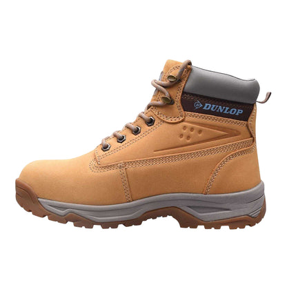 Honey - Back - Dunlop Womens-Ladies Nubuck Steel Toe Cap Safety Boots
