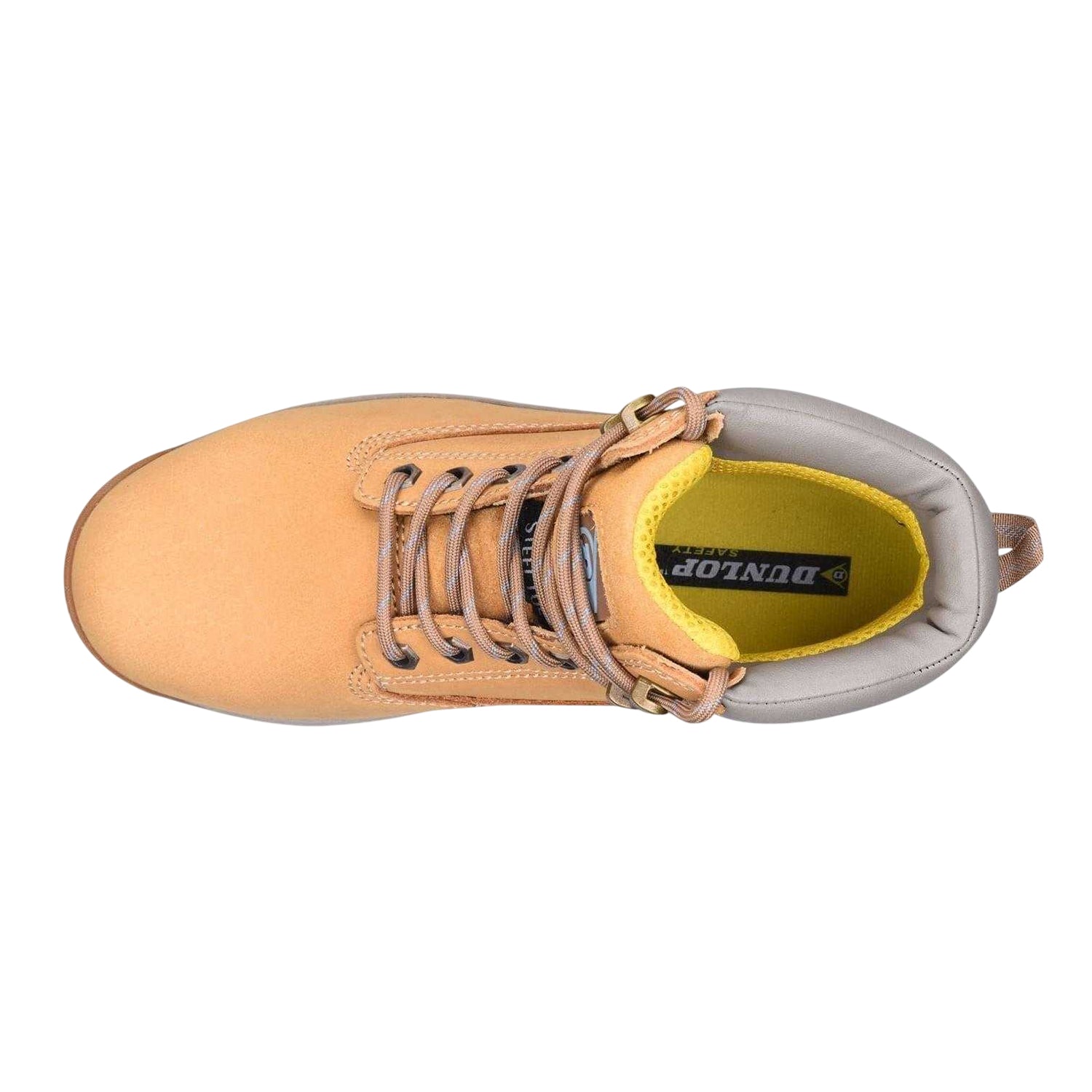 Honey - Side - Dunlop Womens-Ladies Nubuck Steel Toe Cap Safety Boots