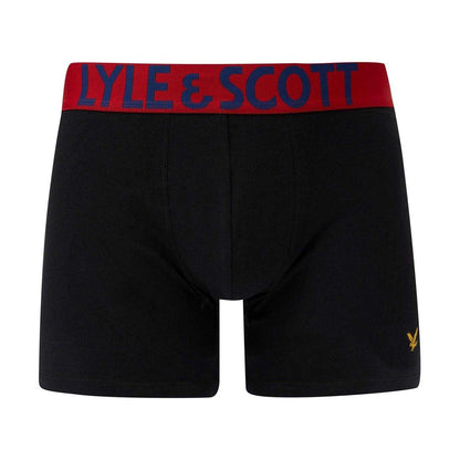 Multicoloured - Close up - Lyle & Scott Mens Assorted Designs Boxer Briefs (Pack of 10)