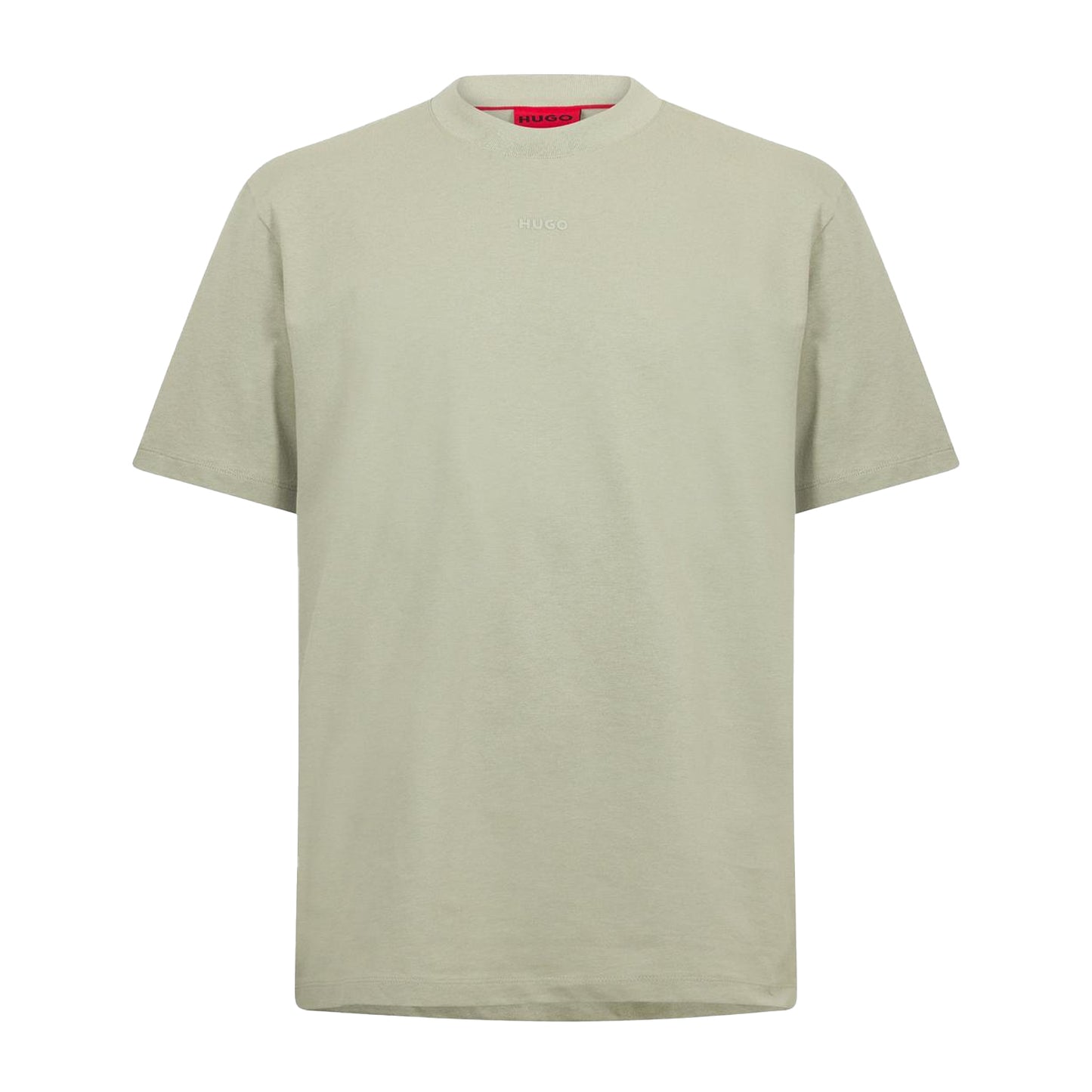 Faded Khaki Green - Front - Hugo Boss Mens Heavyweight Relaxed Fit T-Shirt