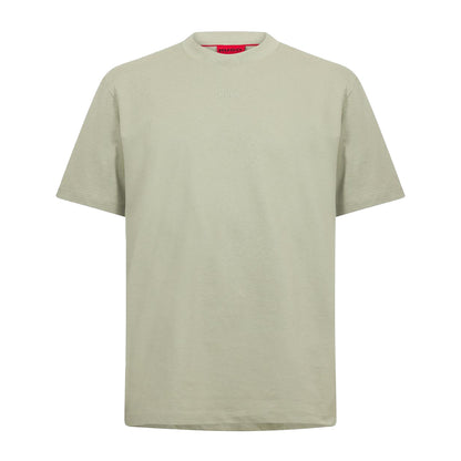 Faded Khaki Green - Front - Hugo Boss Mens Heavyweight Relaxed Fit T-Shirt