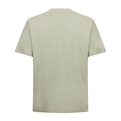 Faded Khaki Green - Back - Hugo Boss Mens Heavyweight Relaxed Fit T-Shirt