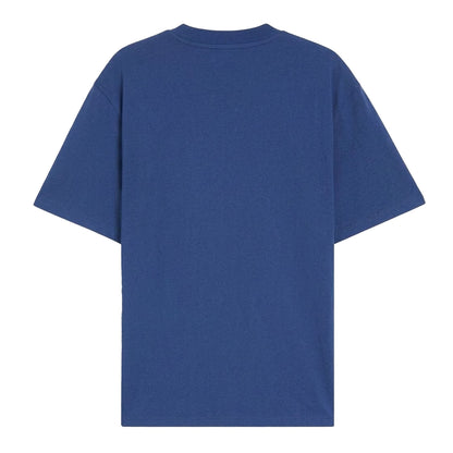 Medium Blue - Back - Hugo Boss Mens Heavyweight Relaxed Fit T-Shirt