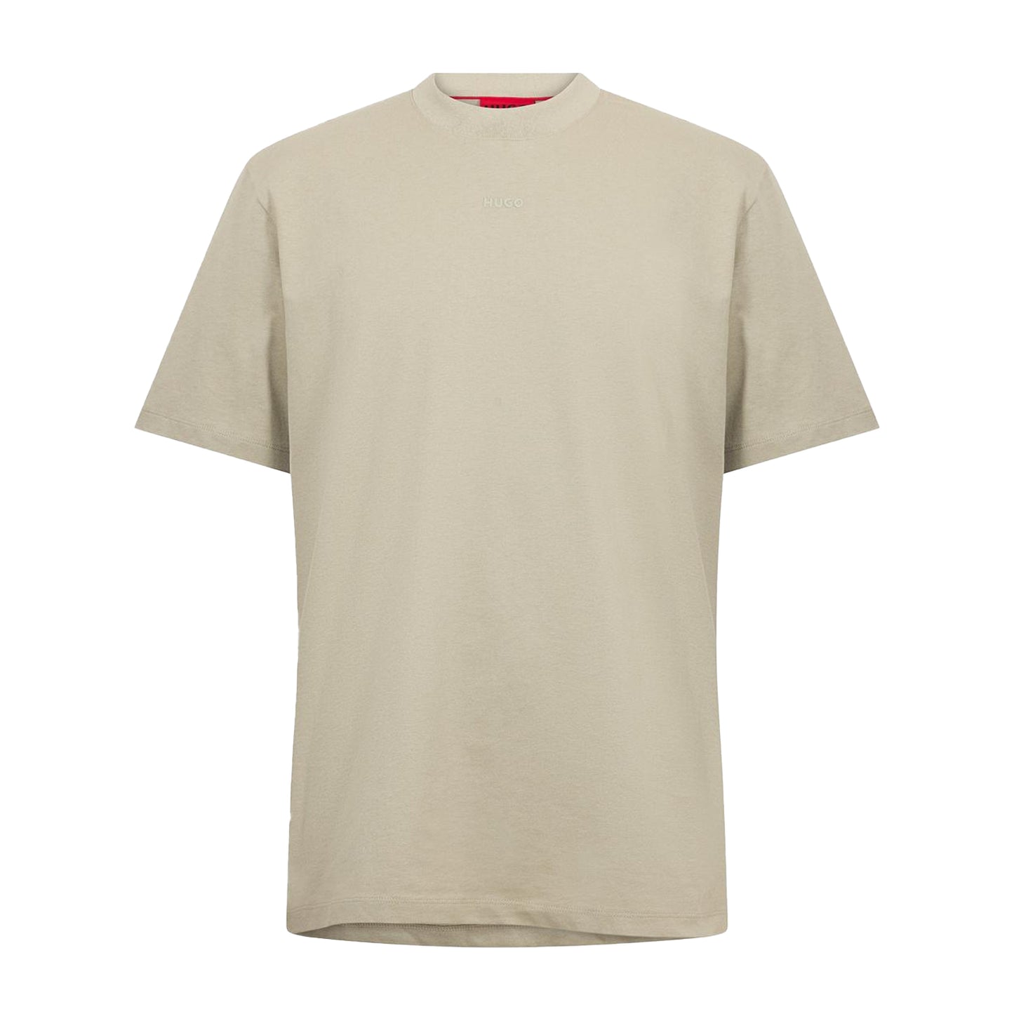 Beige - Front - Hugo Boss Mens Heavyweight Relaxed Fit T-Shirt