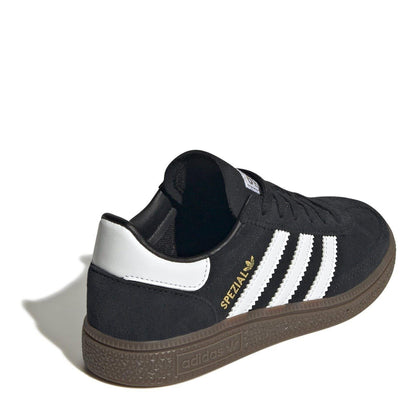 Black - Lifestyle - Adidas Childrens-Kids Handball Spezial 3 Stripes Suede Shoes
