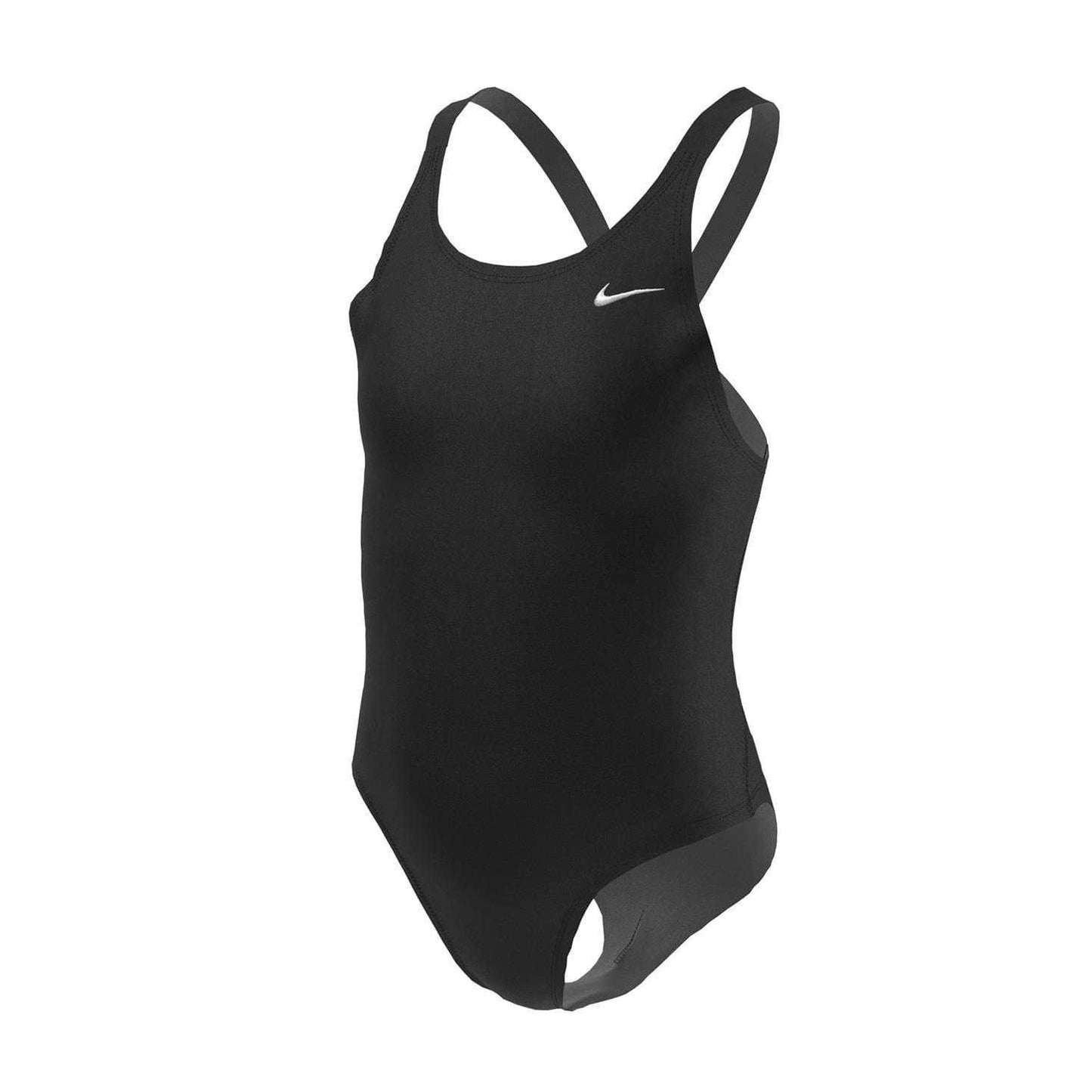 Black - Side - Nike Girls Hydrastrong One Piece Swimsuit