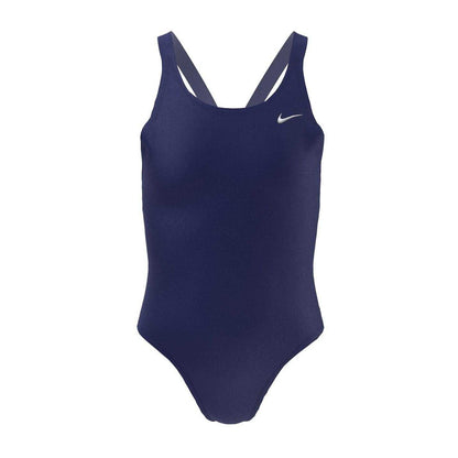 Midnight Navy - Front - Nike Girls Hydrastrong One Piece Swimsuit