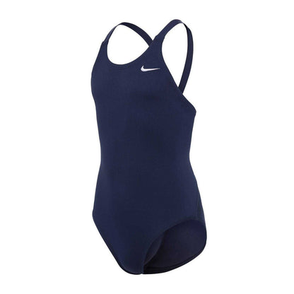 Midnight Navy - Side - Nike Girls Hydrastrong One Piece Swimsuit