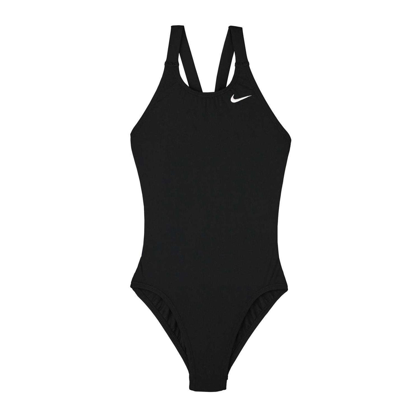 Black - Front - Nike Girls Hydrastrong One Piece Swimsuit