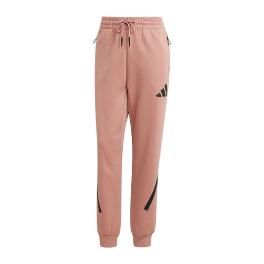 Warm Clay - Front - Adidas Womens-Ladies Z.N.E. Jersey Jogging Bottoms