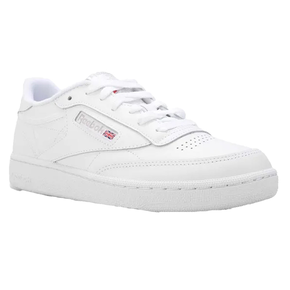 White - Front - Reebok Womens-Ladies Club C 85 Leather Trainers