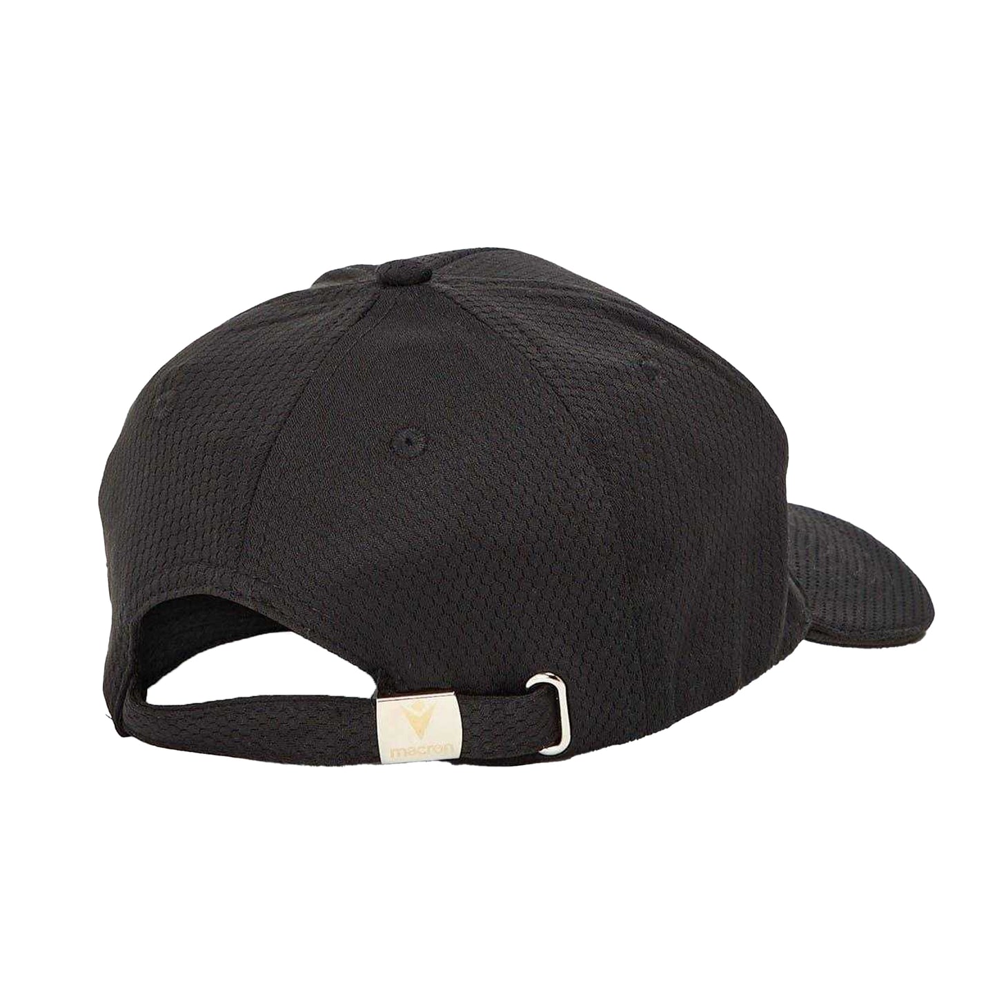 Black - Back - Macron Mens Barbarians Logo Baseball Cap