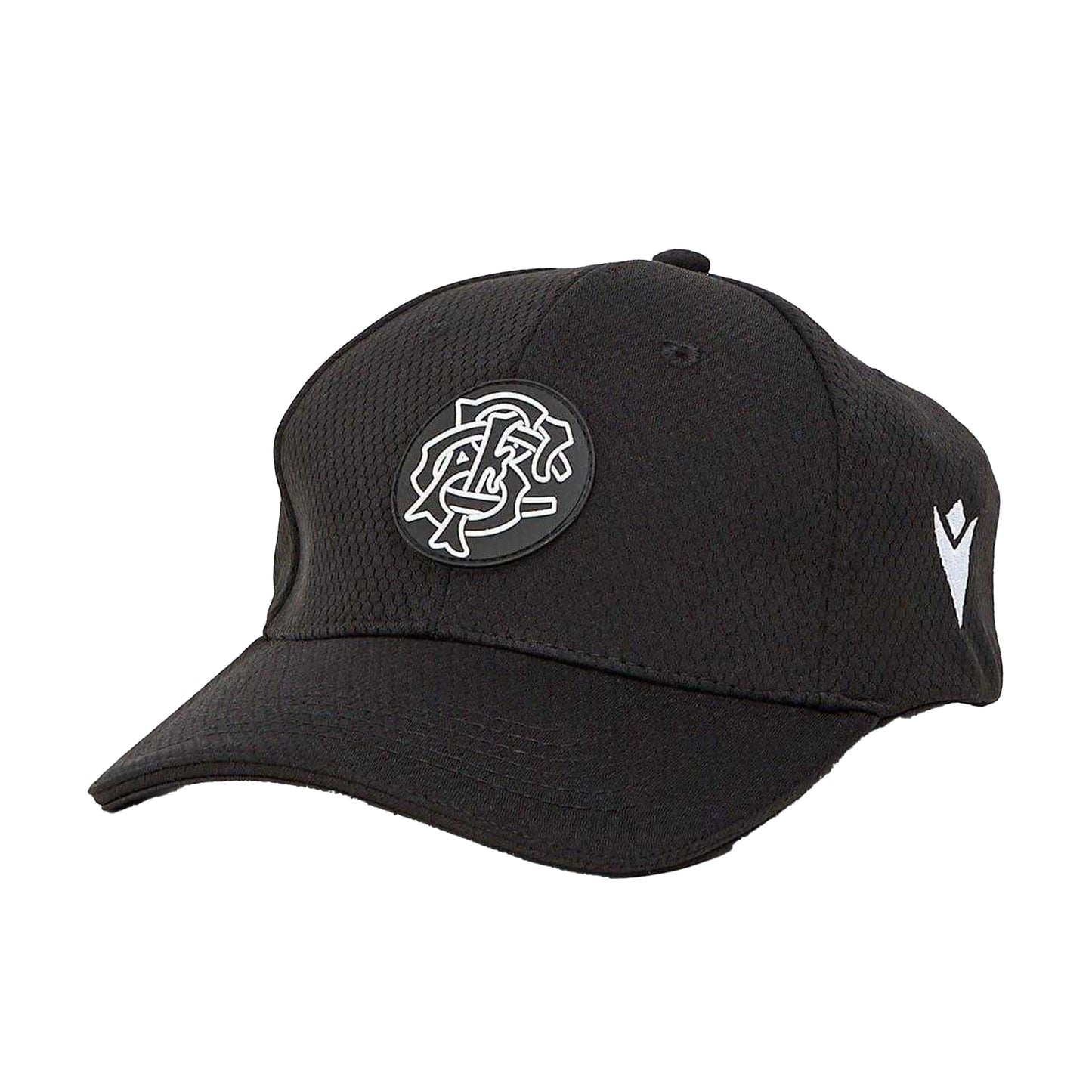 Black - Front - Macron Mens Barbarians Logo Baseball Cap