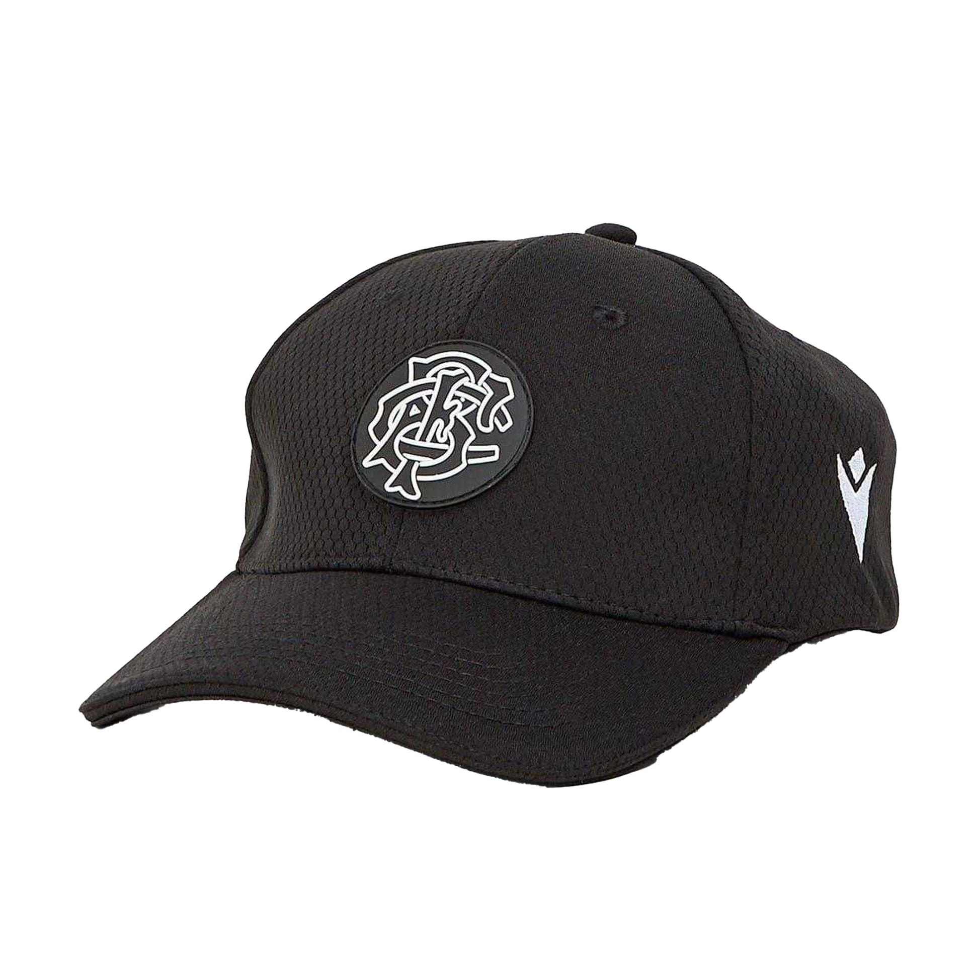 Black - Front - Macron Mens Barbarians Logo Baseball Cap