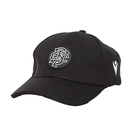 Black - Front - Macron Mens Barbarians Logo Baseball Cap