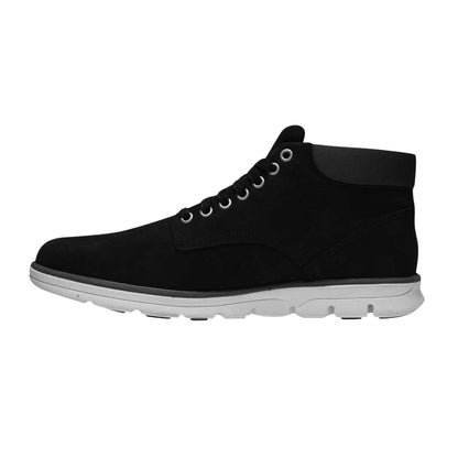 Black - Side - Timberland Mens Bradstreet Leather Mid Cut Chukka Boots