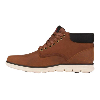 Brown - Side - Timberland Mens Bradstreet Leather Mid Cut Chukka Boots