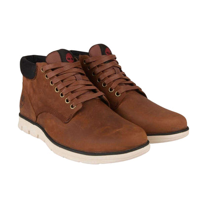 Brown - Lifestyle - Timberland Mens Bradstreet Leather Mid Cut Chukka Boots