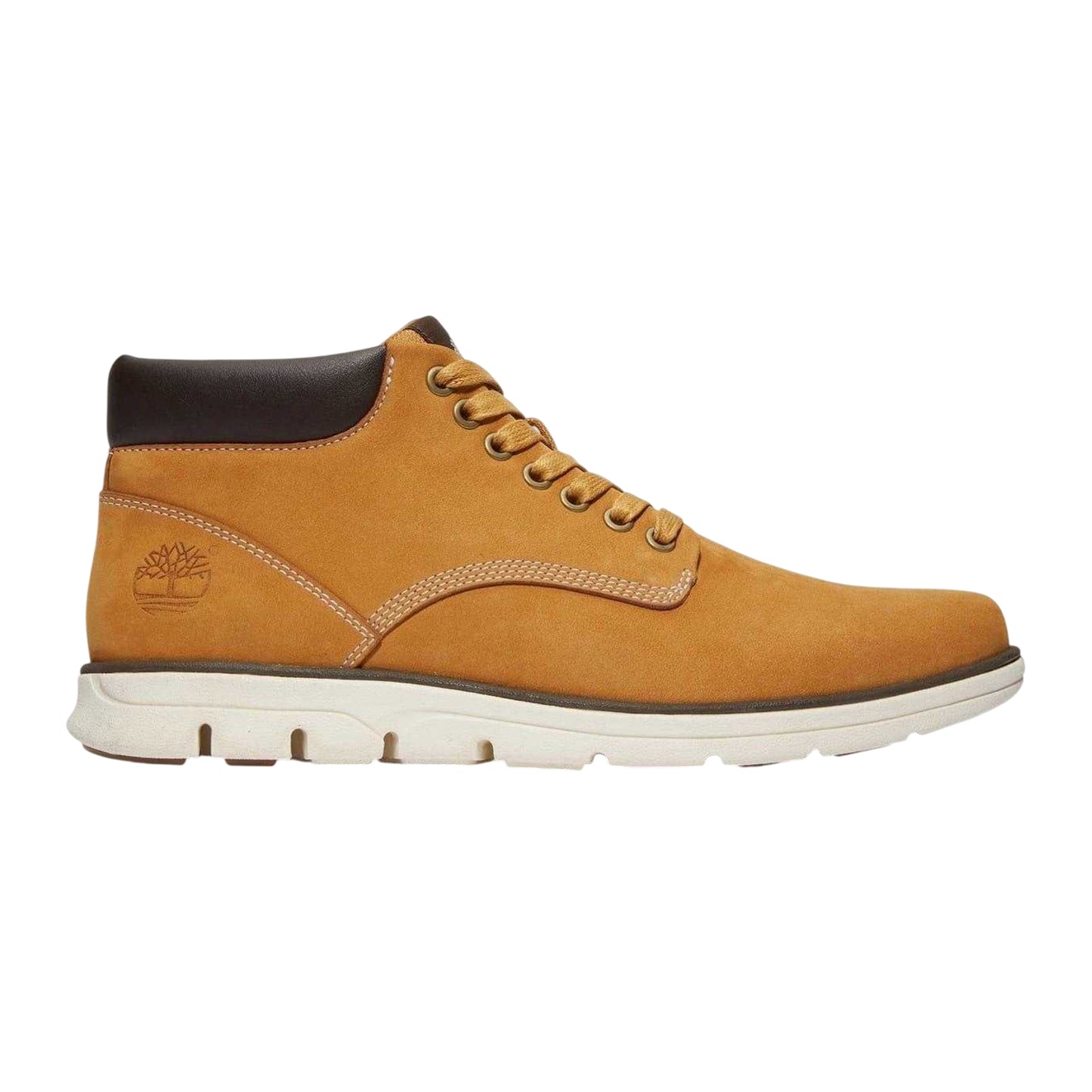 Wheat - Front - Timberland Mens Bradstreet Leather Mid Cut Chukka Boots