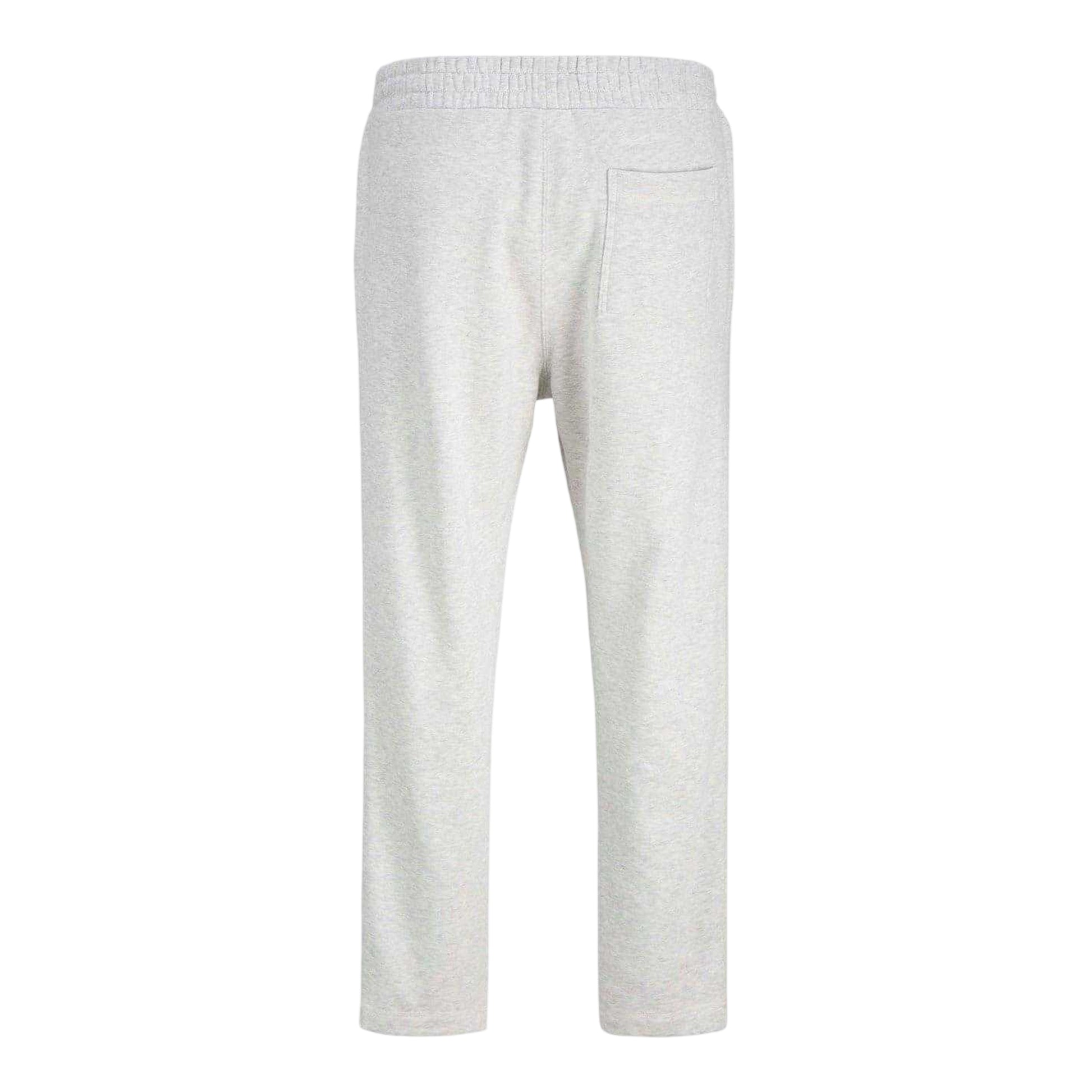 White Melange - Back - Jack And Jones Mens Relaxed Fit Joggers