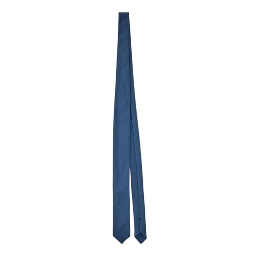 Blue - Front - Boss Plain Polyamide Tie