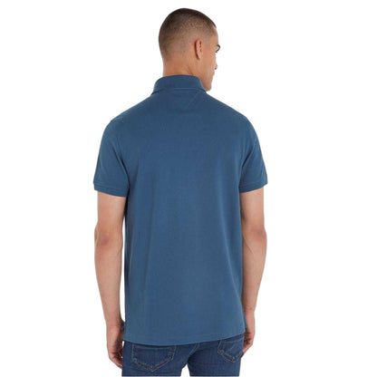 Aegean Sea - Back - Tommy Hilfiger Mens 1985 Embroidered Logo Polo Shirt