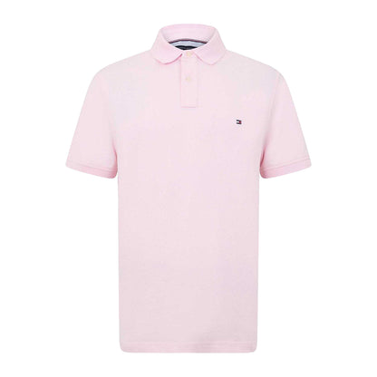 Pink - Front - Tommy Hilfiger Mens 1985 Embroidered Logo Polo Shirt