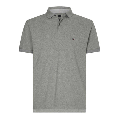 Medium Grey - Front - Tommy Hilfiger Mens 1985 Embroidered Logo Polo Shirt