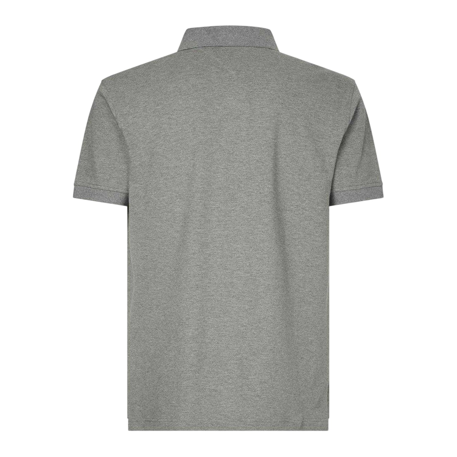 Medium Grey - Back - Tommy Hilfiger Mens 1985 Embroidered Logo Polo Shirt