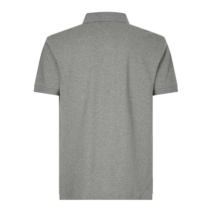 Medium Grey - Back - Tommy Hilfiger Mens 1985 Embroidered Logo Polo Shirt
