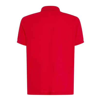 Primary Red - Back - Tommy Hilfiger Mens 1985 Embroidered Logo Polo Shirt
