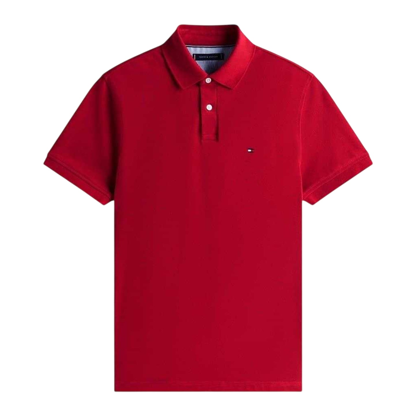 Red - Front - Tommy Hilfiger Mens 1985 Embroidered Logo Polo Shirt