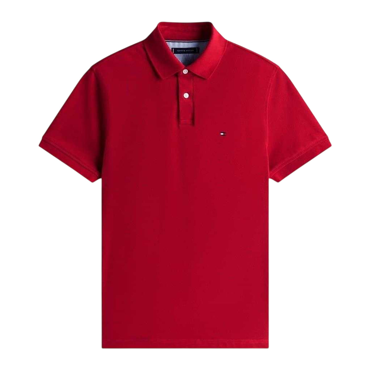 Red - Front - Tommy Hilfiger Mens 1985 Embroidered Logo Polo Shirt