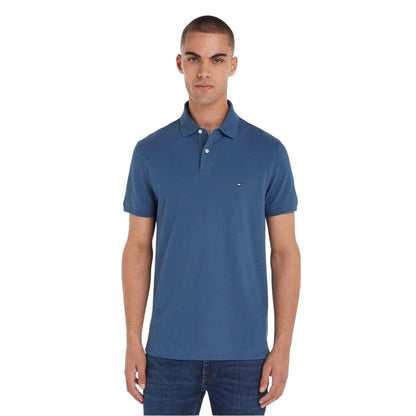 Aegean Sea - Side - Tommy Hilfiger Mens 1985 Embroidered Logo Polo Shirt