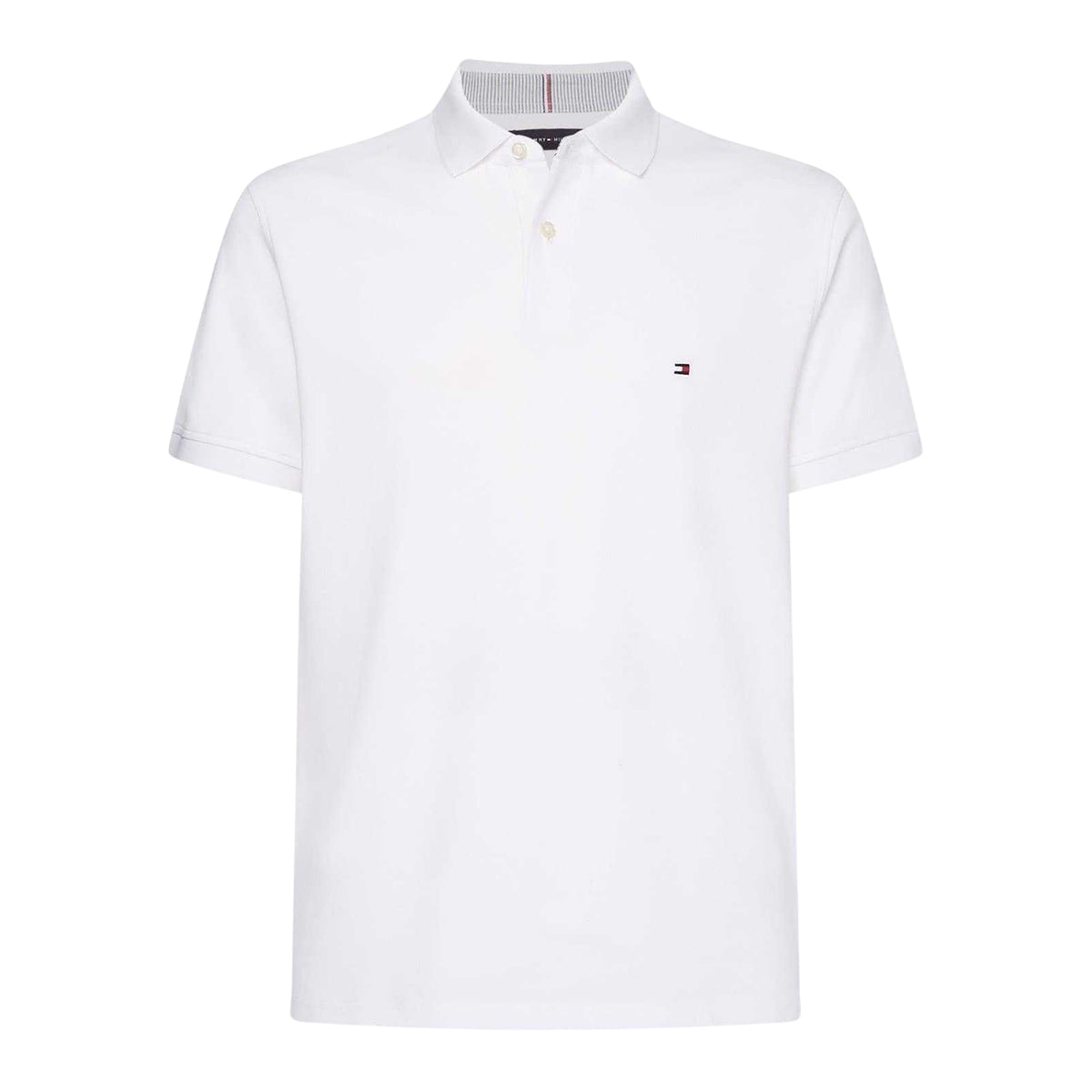 White - Front - Tommy Hilfiger Mens 1985 Embroidered Logo Polo Shirt