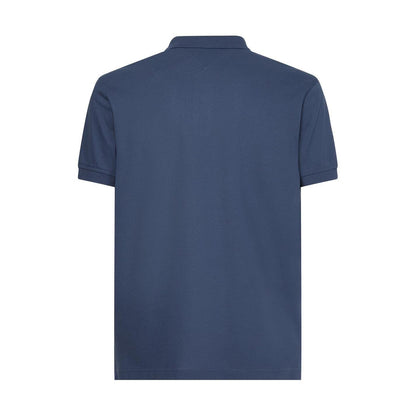 Indigo - Back - Tommy Hilfiger Mens 1985 Embroidered Logo Polo Shirt