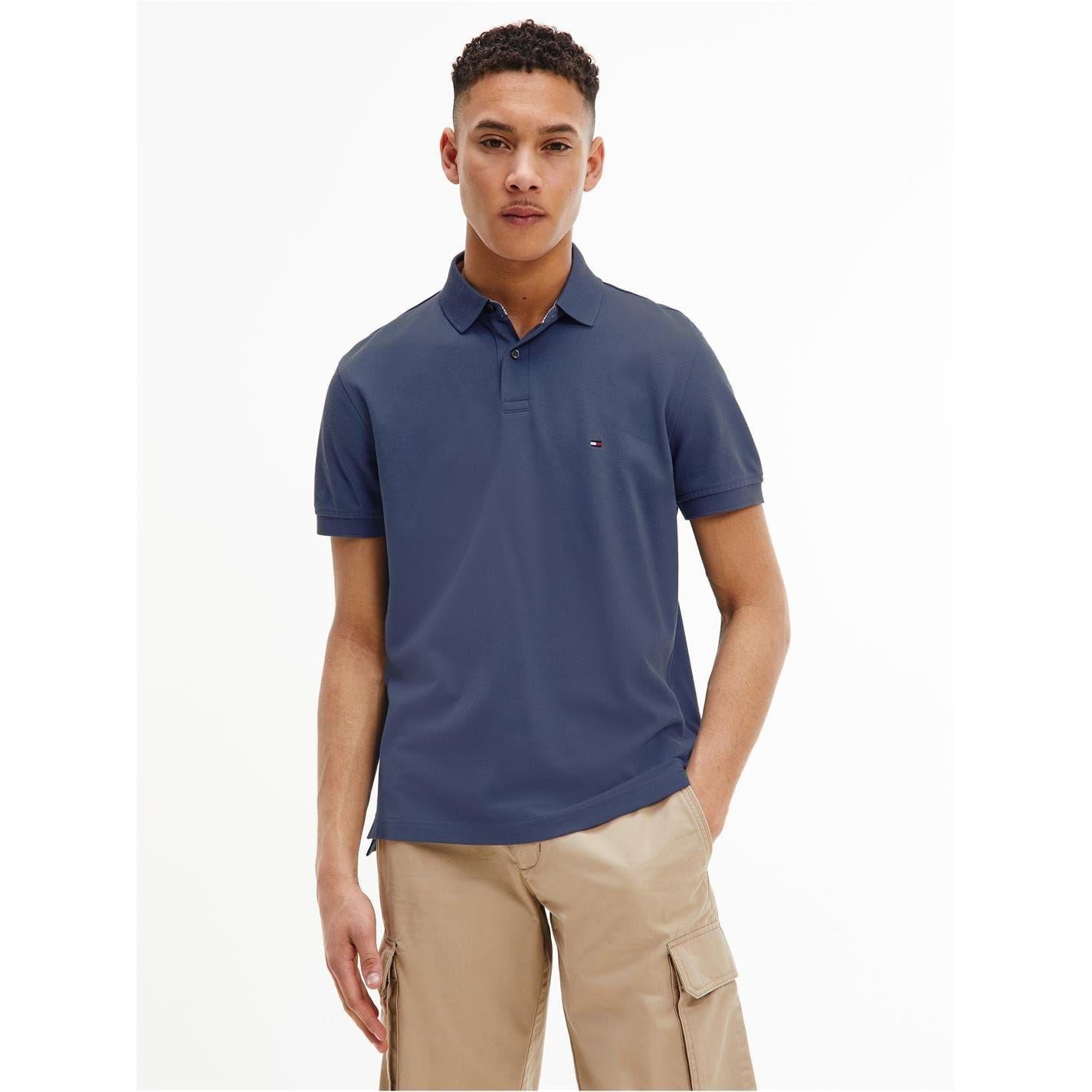 Indigo - Lifestyle - Tommy Hilfiger Mens 1985 Embroidered Logo Polo Shirt