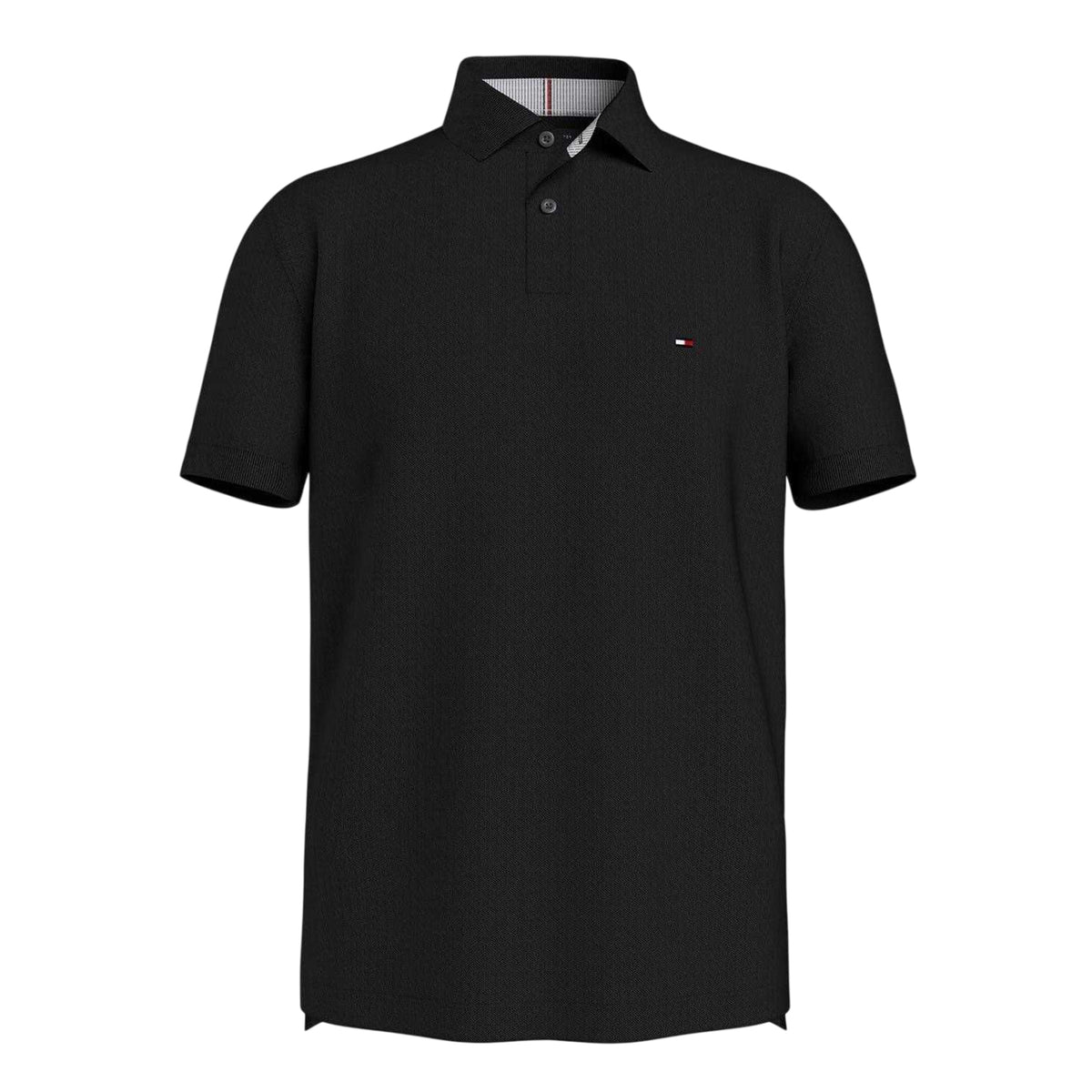 Black - Front - Tommy Hilfiger Mens 1985 Embroidered Logo Polo Shirt