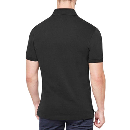 Black - Back - Tommy Hilfiger Mens 1985 Embroidered Logo Polo Shirt
