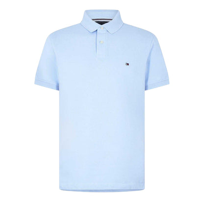 Breezy Blue - Front - Tommy Hilfiger Mens 1985 Embroidered Logo Polo Shirt