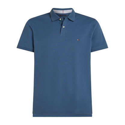 Aegean Sea - Front - Tommy Hilfiger Mens 1985 Embroidered Logo Polo Shirt