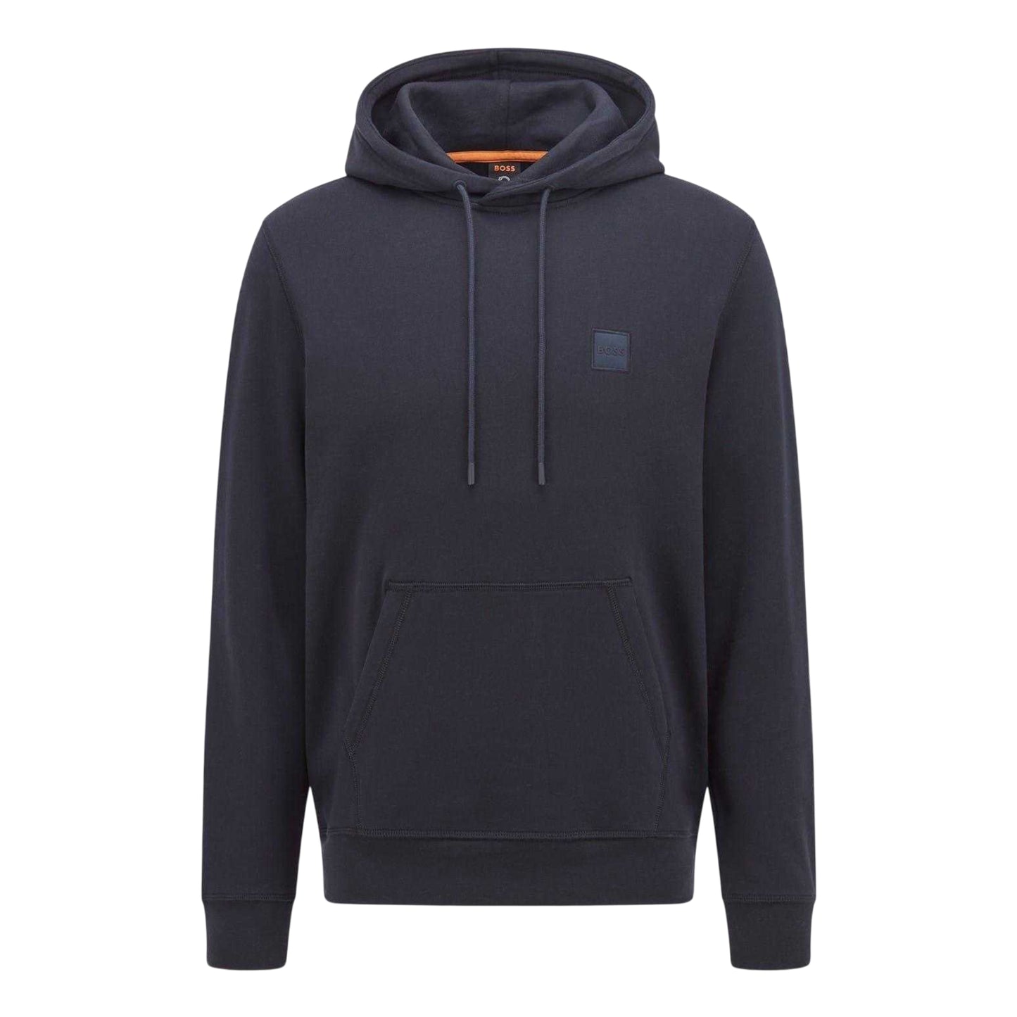 Navy - Front - Boss Mens Wetalk Pullover Hoodie