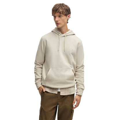 Light Beige - Side - Boss Mens Wetalk Pullover Hoodie