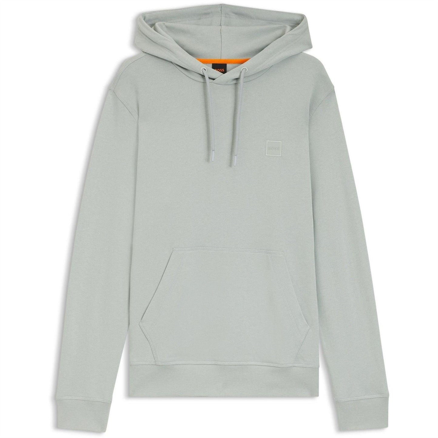 Silver - Front - Boss Mens Wetalk Pullover Hoodie