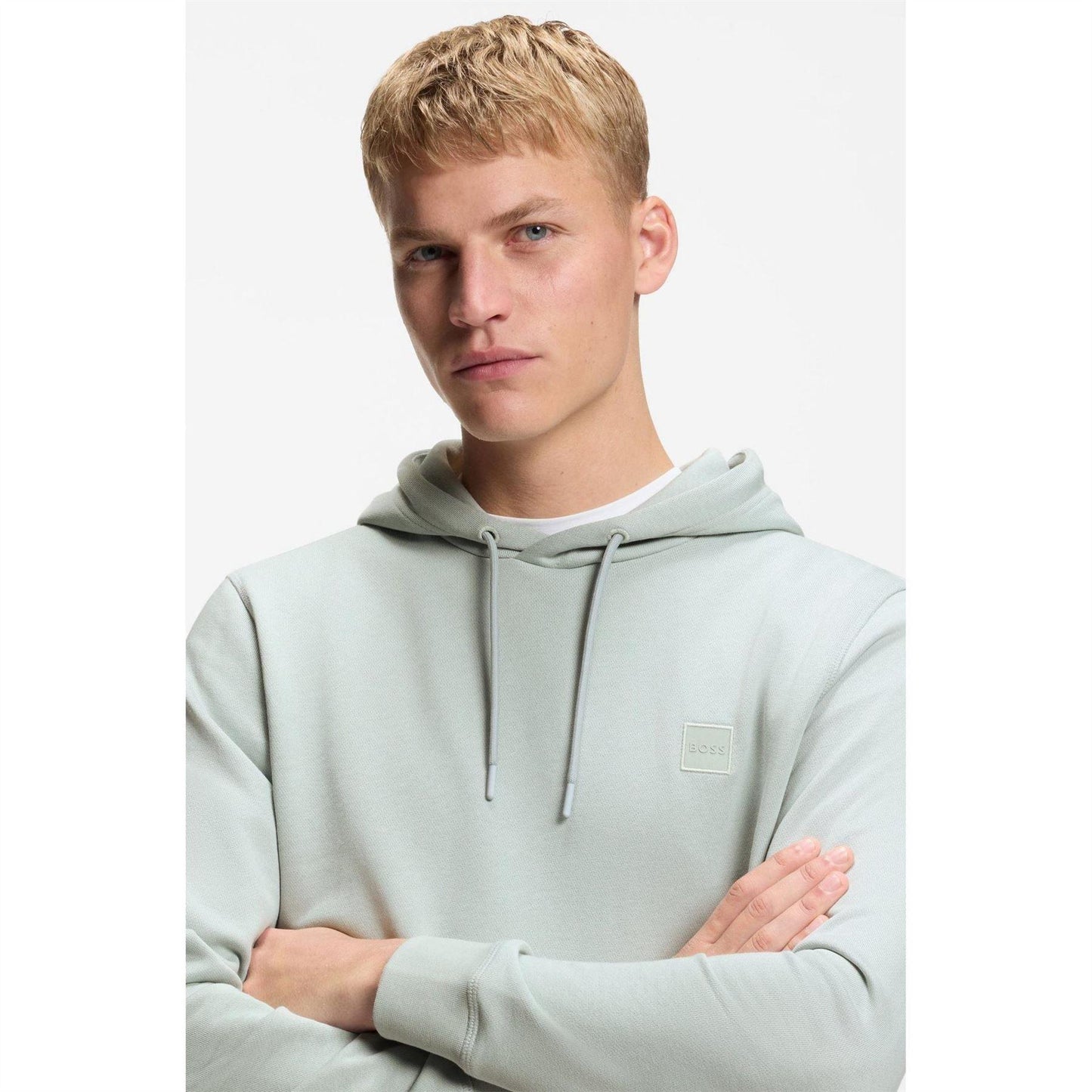 Silver - Lifestyle - Boss Mens Wetalk Pullover Hoodie