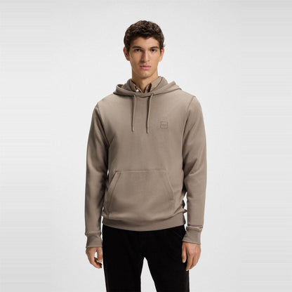 Brown - Back - Boss Mens Wetalk Pullover Hoodie